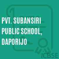 Pvt. Subansiri Public School, Daporijo Logo