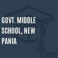 Govt. Middle School, New Pania Logo
