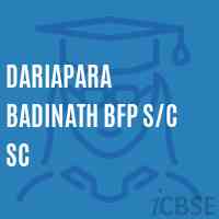 Dariapara Badinath Bfp S/c Sc Primary School Logo