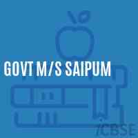 Govt M/s Saipum School Logo