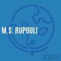 M.S. Rupouli Middle School Logo