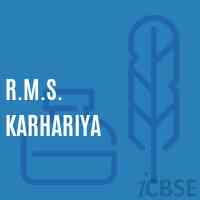 R.M.S. Karhariya Middle School Logo