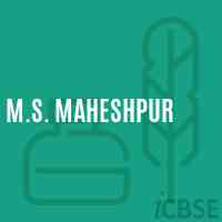 M.S. Maheshpur Middle School Logo