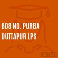 608 No. Purba Duttapur Lps Primary School Logo