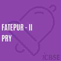 Fatepur - Ii Pry Primary School Logo