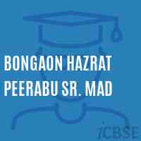 Bongaon Hazrat Peerabu Sr. Mad Senior Secondary School Logo