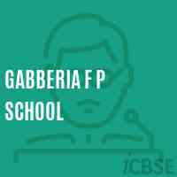 Gabberia F P School Logo