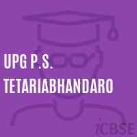 Upg P.S. Tetariabhandaro Primary School Logo