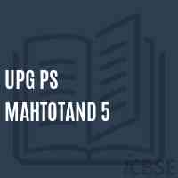 Upg Ps Mahtotand 5 Primary School Logo