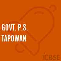 Govt. P.S. Tapowan Primary School Logo