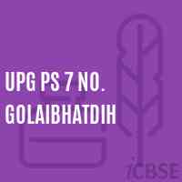 Upg Ps 7 No. Golaibhatdih Primary School Logo
