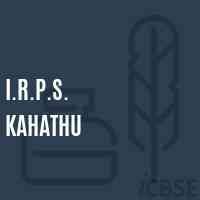 I.R.P.S. Kahathu Primary School Logo