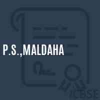 P.S.,Maldaha Primary School Logo