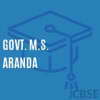 Govt. M.S. Aranda Middle School Logo