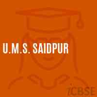 U.M.S. Saidpur Middle School Logo