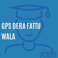 Gps Dera Fattu Wala Primary School Logo