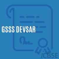 Gsss Devsar High School Logo