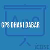 Gps Dhani Dabar Primary School Logo