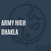 Army High Dhakla Secondary School Logo