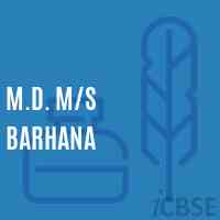 M.D. M/s Barhana Middle School Logo