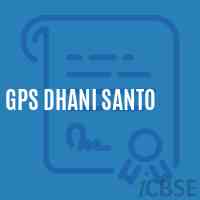 Gps Dhani Santo Primary School Logo