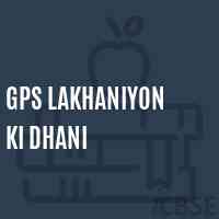 Gps Lakhaniyon Ki Dhani Primary School Logo