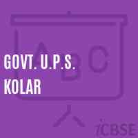 Govt. U.P.S. Kolar Middle School Logo