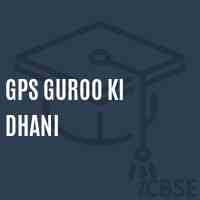 Gps Guroo Ki Dhani Primary School Logo