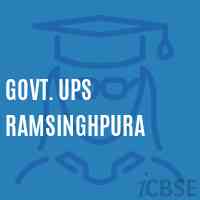 Govt. Ups Ramsinghpura Middle School Logo