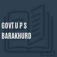 Govt U P S Barakhurd Middle School Logo