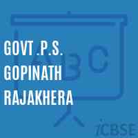 Govt .P.S. Gopinath Rajakhera Primary School Logo