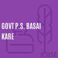 Govt P.S. Basai Kare Primary School Logo