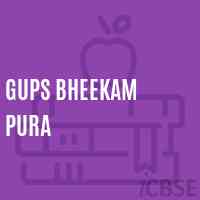 Gups Bheekam Pura Middle School Logo