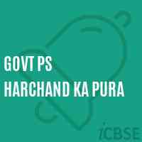 Govt Ps Harchand Ka Pura Primary School Logo