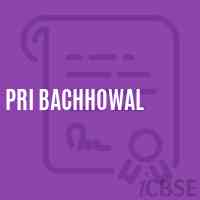 Pri Bachhowal Primary School Logo