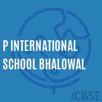 P International School Bhalowal Logo