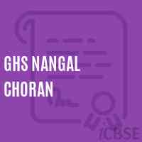 Ghs Nangal Choran Secondary School Logo