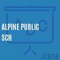 Alpine Public Sch Senior Secondary School Logo