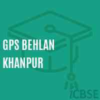 Gps Behlan Khanpur Primary School Logo