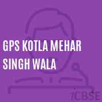 Gps Kotla Mehar Singh Wala Primary School Logo