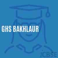 Ghs Bakhlaur Secondary School Logo