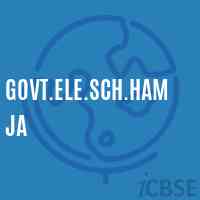 Govt.Ele.Sch.Hamja Primary School Logo