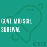 Govt. Mid Sch. Surewal Middle School Logo