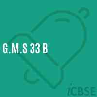 G.M.S 33 B Middle School Logo