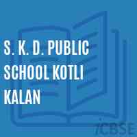 S. K. D. Public School Kotli Kalan Logo