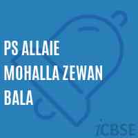 Ps Allaie Mohalla Zewan Bala Primary School Logo