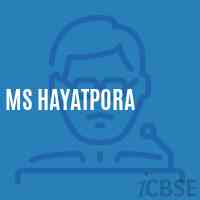 Ms Hayatpora Primary School Logo
