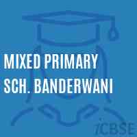 Mixed Primary Sch. Banderwani Primary School Logo