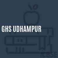 Ghs Udhampur Secondary School Logo