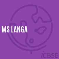 Ms Langa Middle School Logo